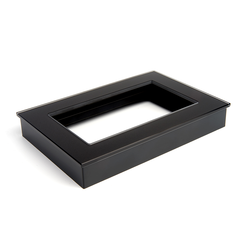 Рамка  2-местная (без перемычки) STEKKER, GFR00-7012-05, серия Катрин, черный