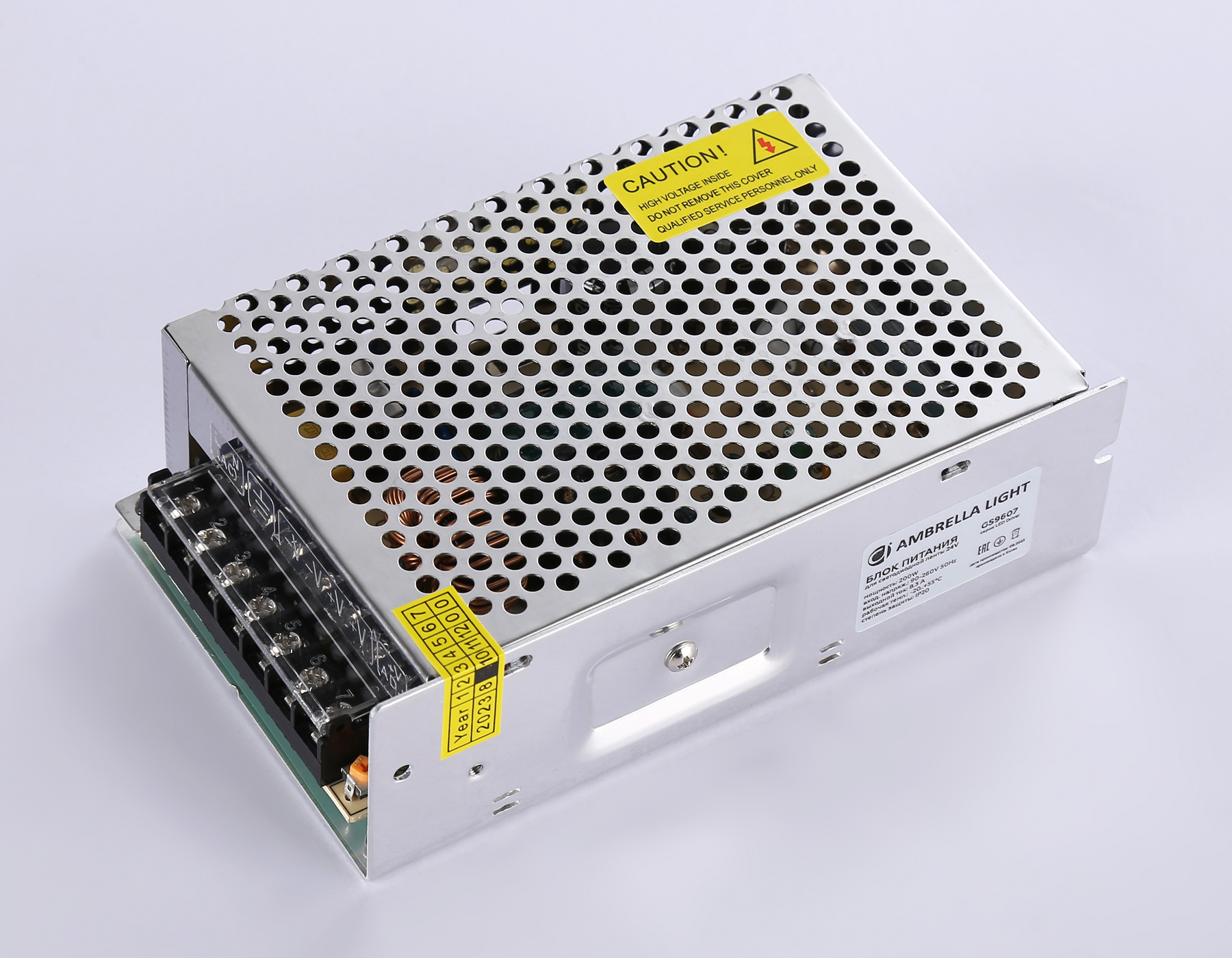 GS9607 блок питания 24V 200W 8.3A IP20 90-260V 160*98*50