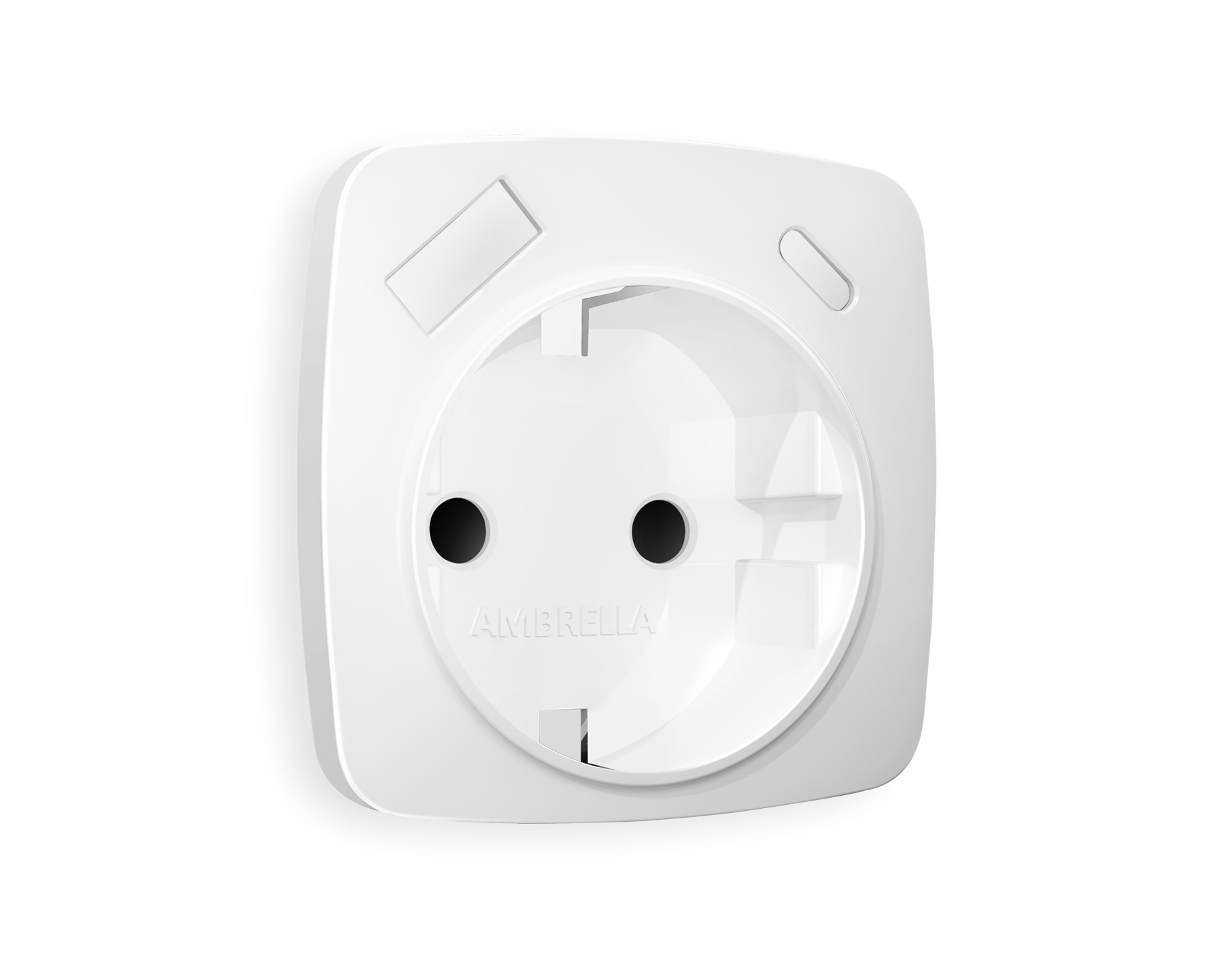 OP1300 Лицевая панель OMEGA (Белый матовый) для электрической розетки с/з со шторками 2USB A+C QUANT