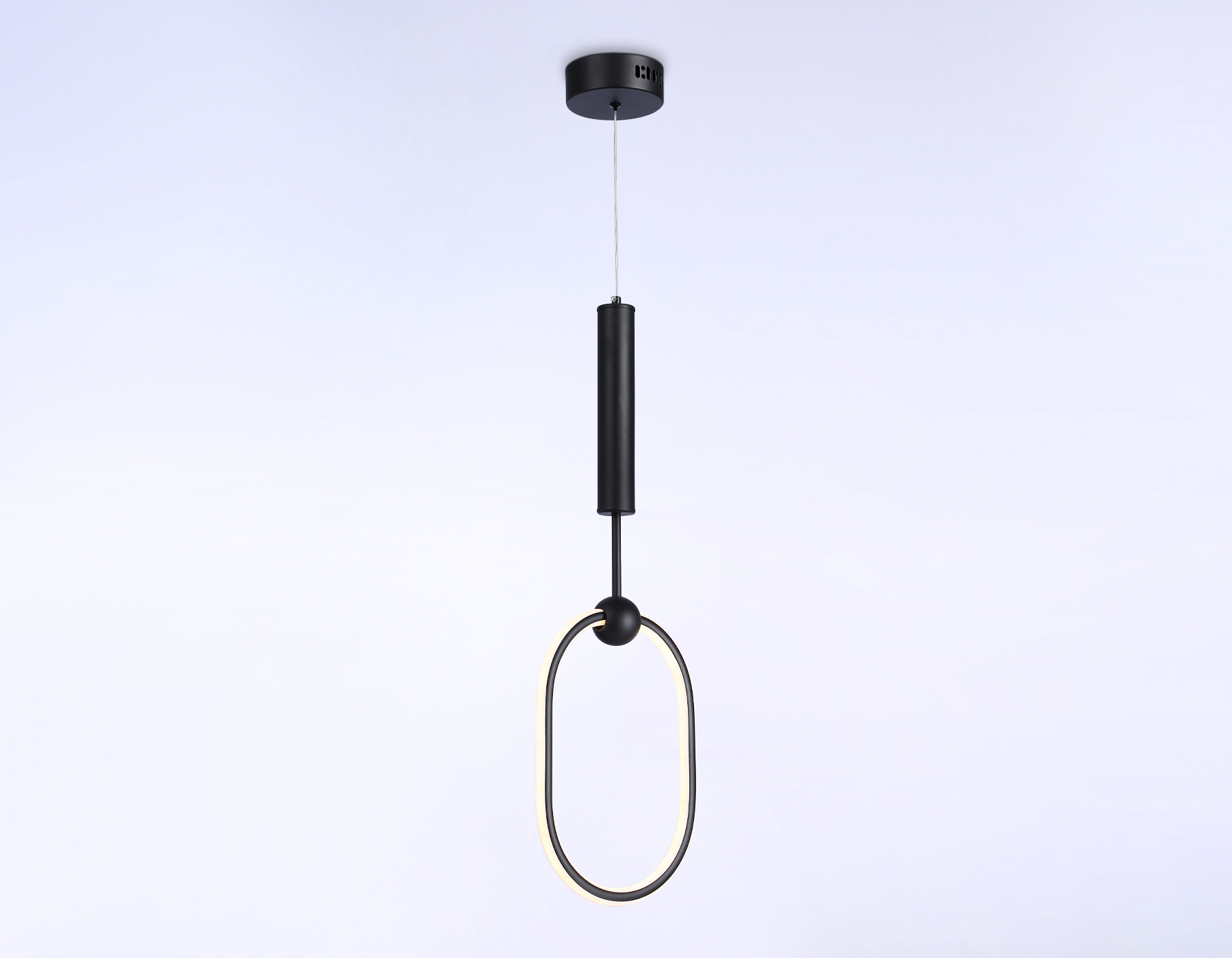 Подвесной светильник Ambrella FL10577 BK черный 3000K/4200K/6400K 56W 230*16*1000 (ПДУ ИК)