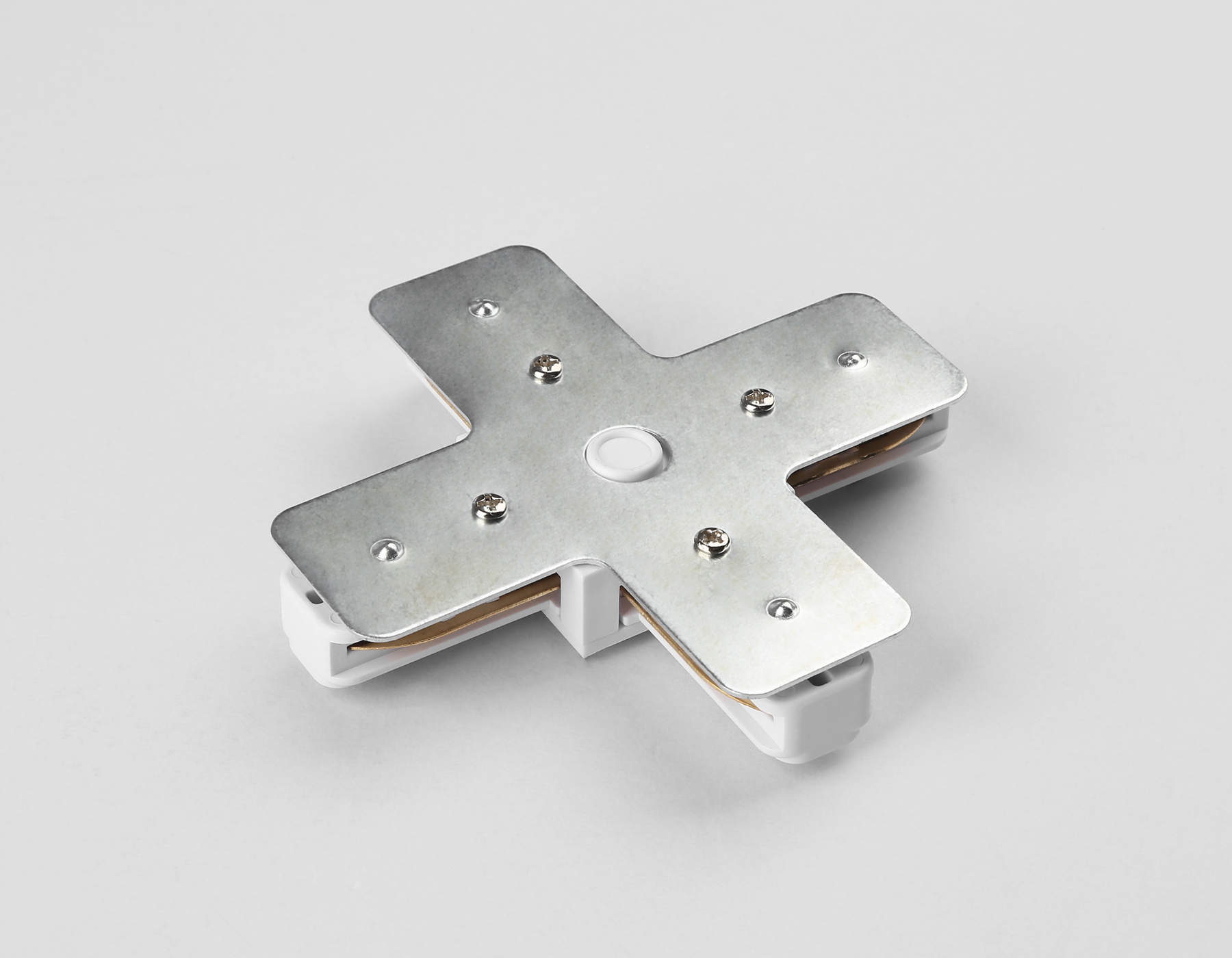 GL7171 WH белый коннектор Х-образный для однофазного шинопровода Standard 220V 105*105*20