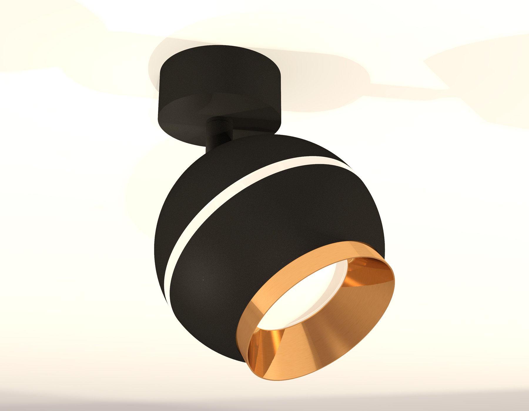 Спот поворотный XM1102004 SBK/PYG черный песок/золото желтое полированное MR16 GU5.3 LED 3W 4200K Спот поворотный XM1102004 SBK/PYG черный песок/золото желтое полированное MR16 GU5.3 LED 3W 4200K