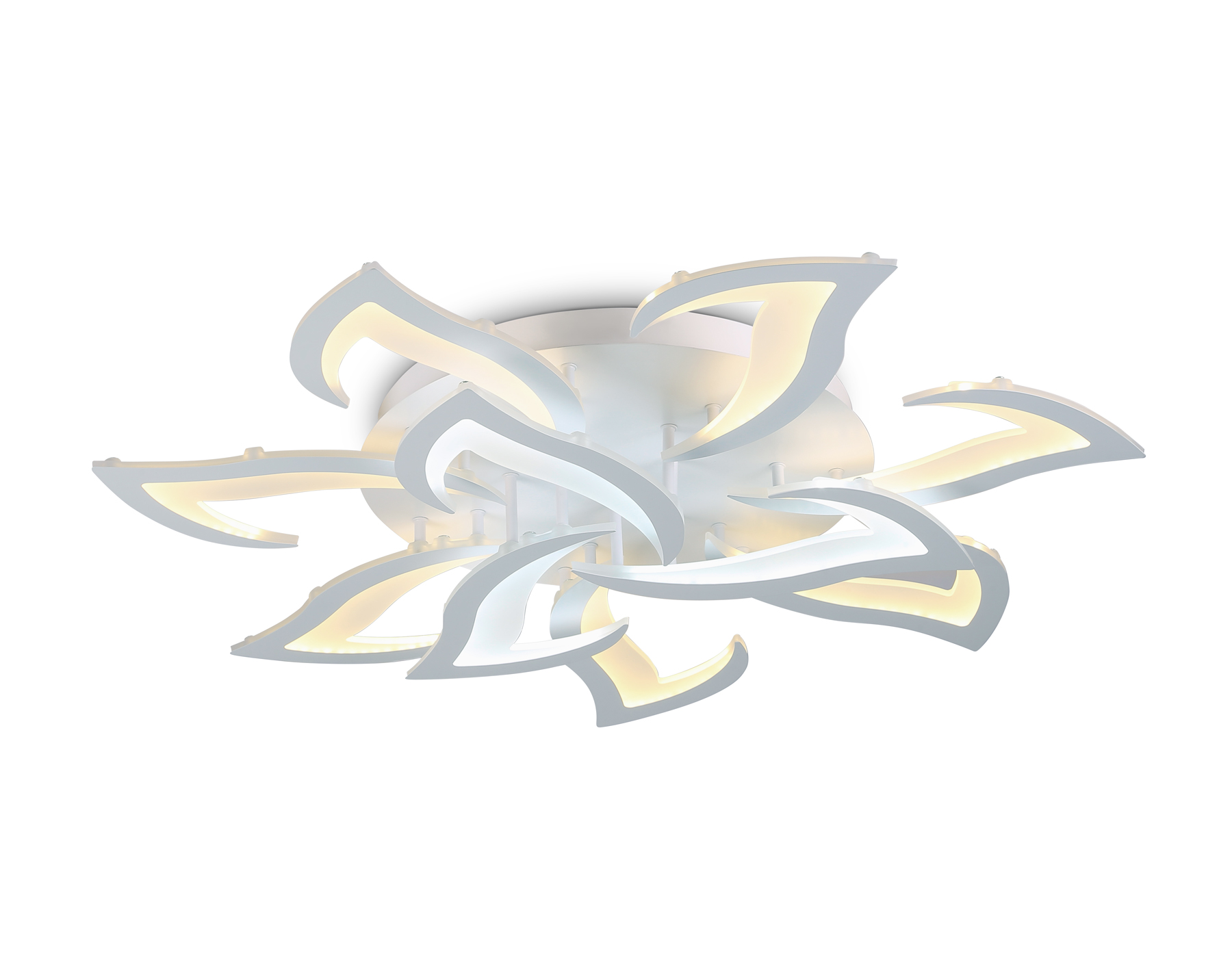 Подвесной светильник FA4473/7+3 WH белый 112W 3000+6400K/4200K/6400+3000K D850*120 (ПДУ ИК)