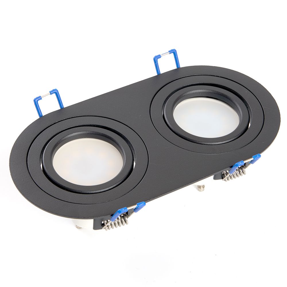 Светильник потолочный встраиваемый, DL2812 MR16 50W G5.3 "прямоугольник", черный