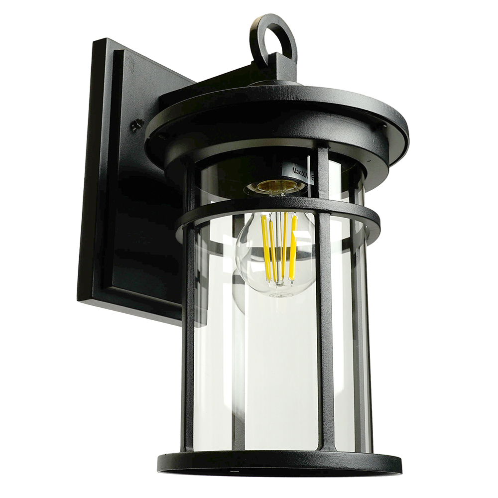 Светильник садово-парковый Feron PL761 на стену вниз 60W 230V E27,  черный