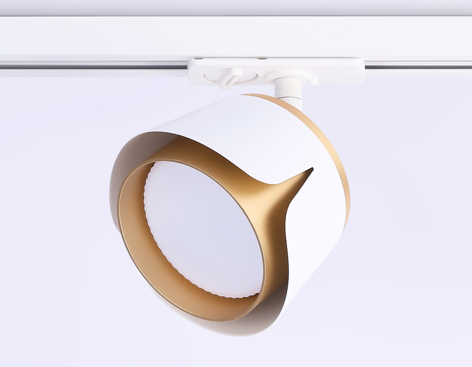 Трековый светильник Ambrella GL5343 WH/GD белый/золото GX53 D100*66