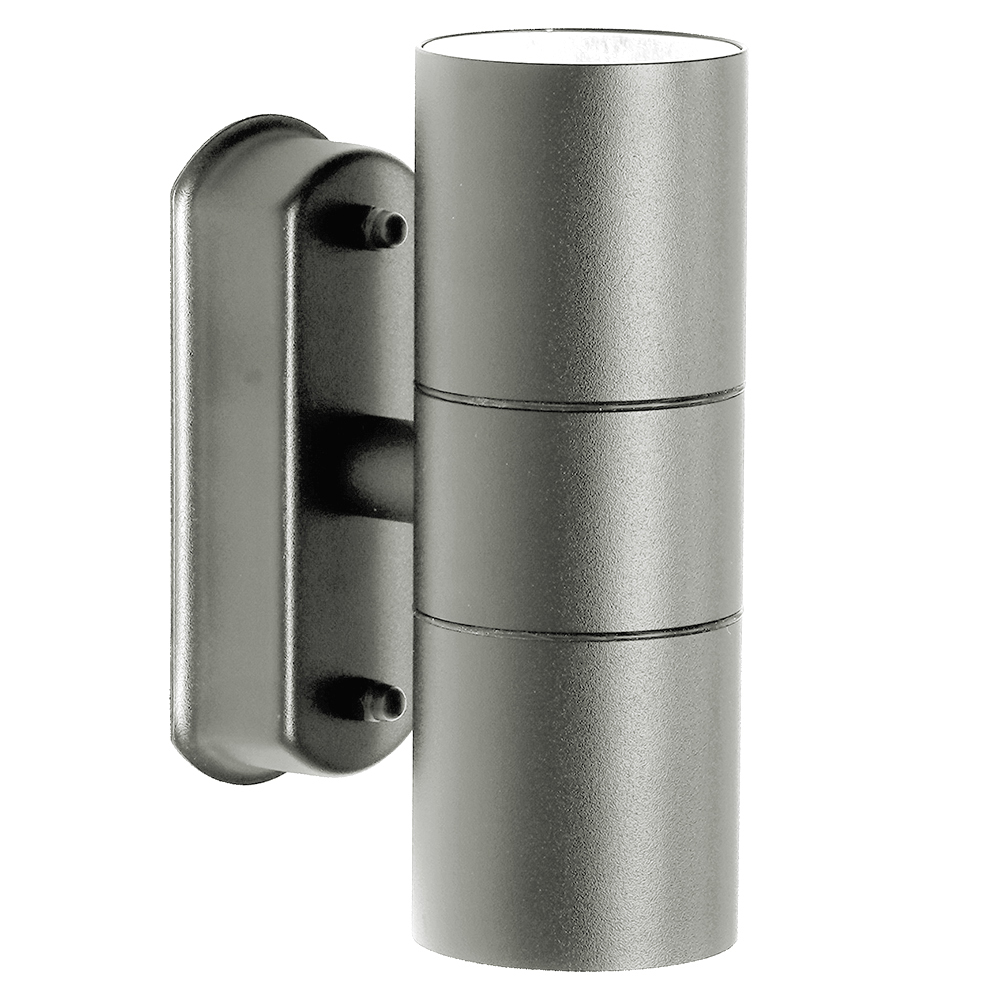 Светильник садово-парковый Feron DH0704,на стену, 2*GU10 230V, серый Светильник садово-парковый Feron DH0704,на стену, 2*GU10 230V, серый