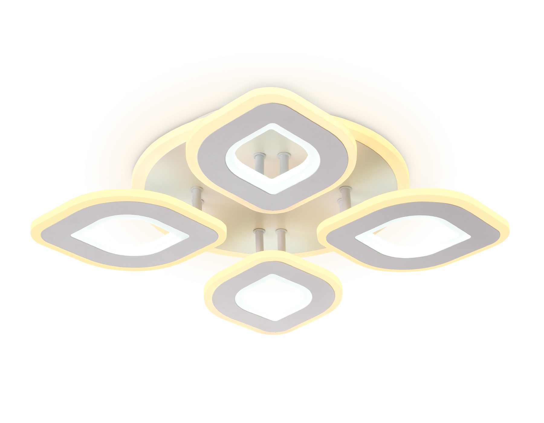 Потолочный LED светильник FA8841/4 WH белый 3000K/4200K/6400K 80W 500*500*80 (ПДУ РАДИО 2.4G)