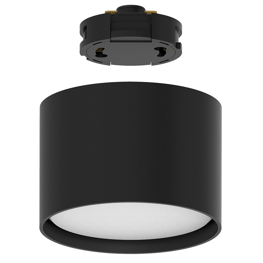 Светильник Feron AL134 трековый однофазный на шинопровод под лампу GX53, черный Светильник Feron AL134 трековый однофазный на шинопровод под лампу GX53, черный