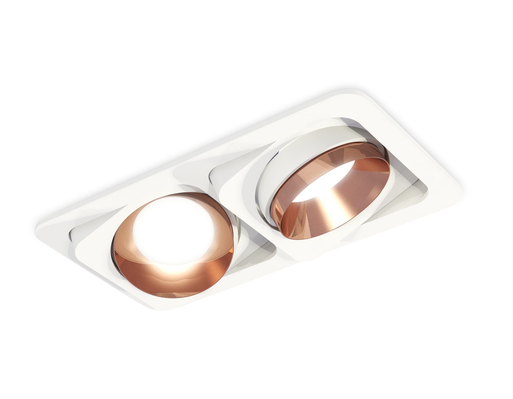 Встраиваемый поворотный светильник XC7663025 SWH/PPG белый песок/золото розовое полированное MR16 GU5.3 (C7663, N7035)