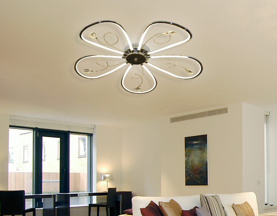 Светильник Ambrella LC575/5 CH 65W 4200K 620*620*110 (Без ПДУ)