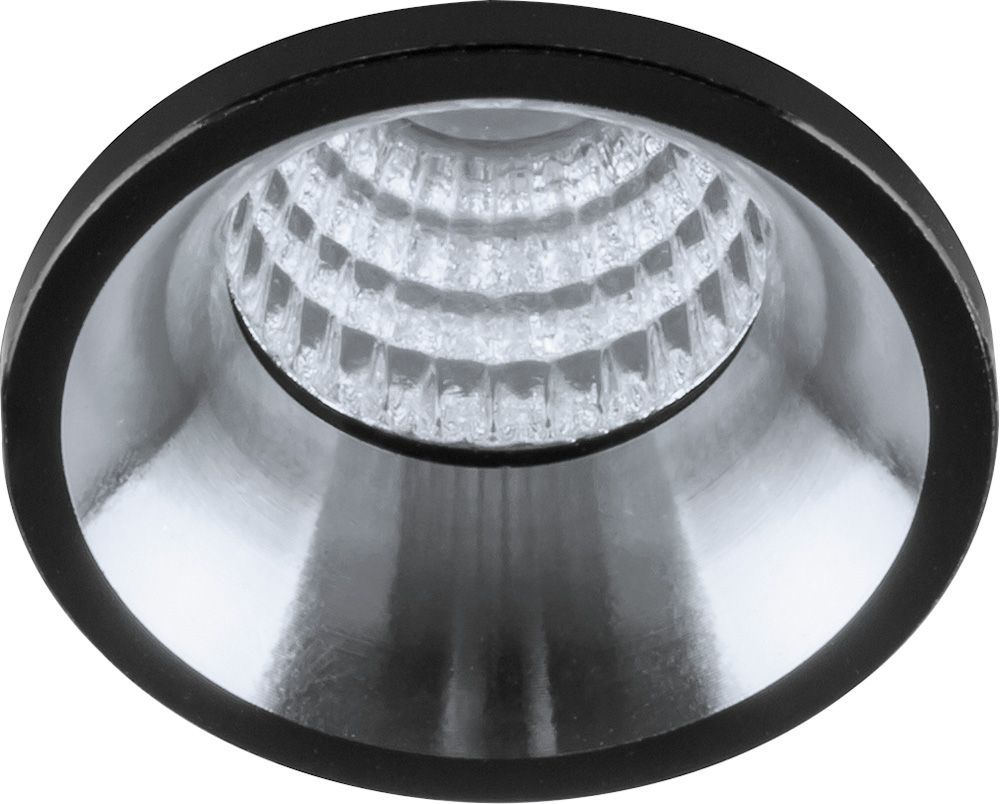 Светодиодный светильник Feron LN003 встраиваемый 3W 4000K черный с хромом