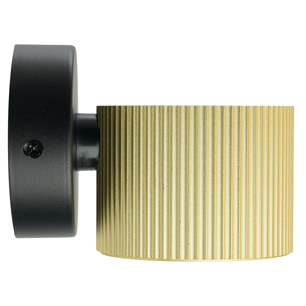 Светильник  настенный Feron HL4580 ARIA 12W, 230V,GX53, золото+черный IP20