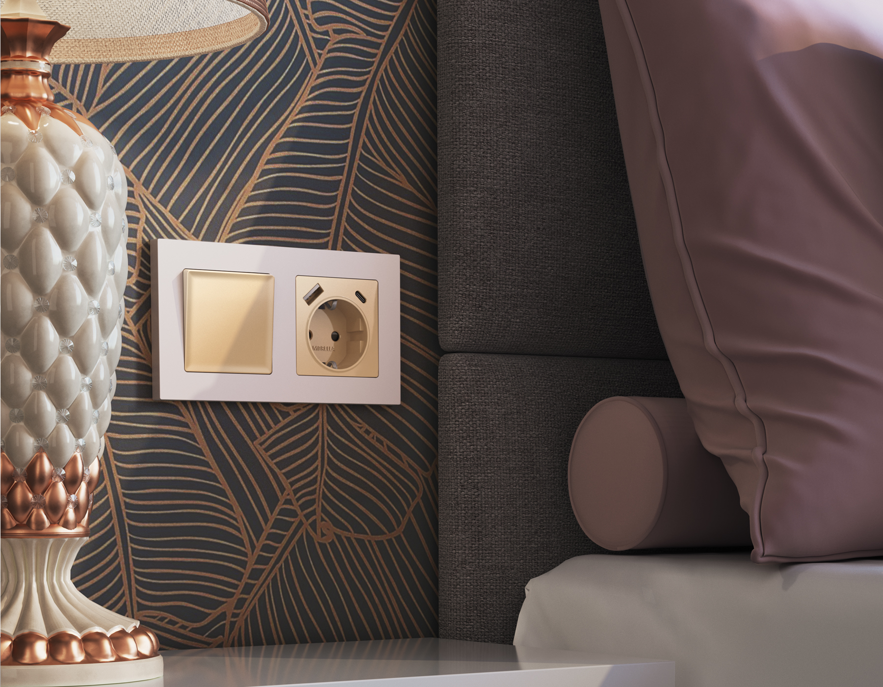 AF220205 Рамка ALFA Techno (Жемчуг) 5-ая