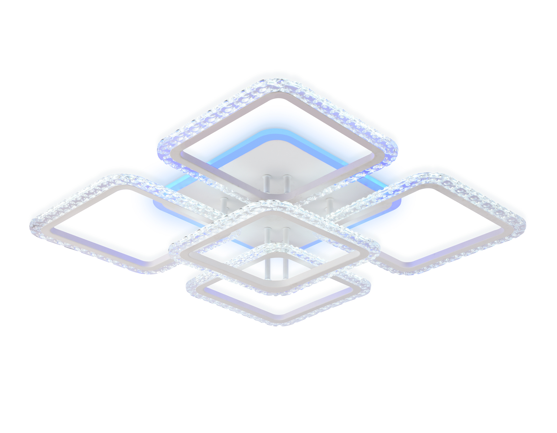 Потолочный светодиодный светильник с пультом Ambrella FA5301 WH белый 140W 770*770*130 (ПДУ РАДИО 2.4)