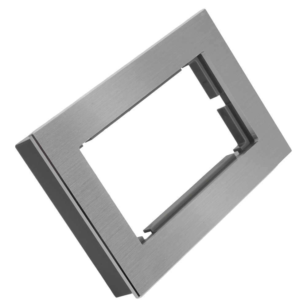 Рамка 2-местная (без перемычки), металл, STEKKER, MFR00-7012-03, серия Катрин, серебро