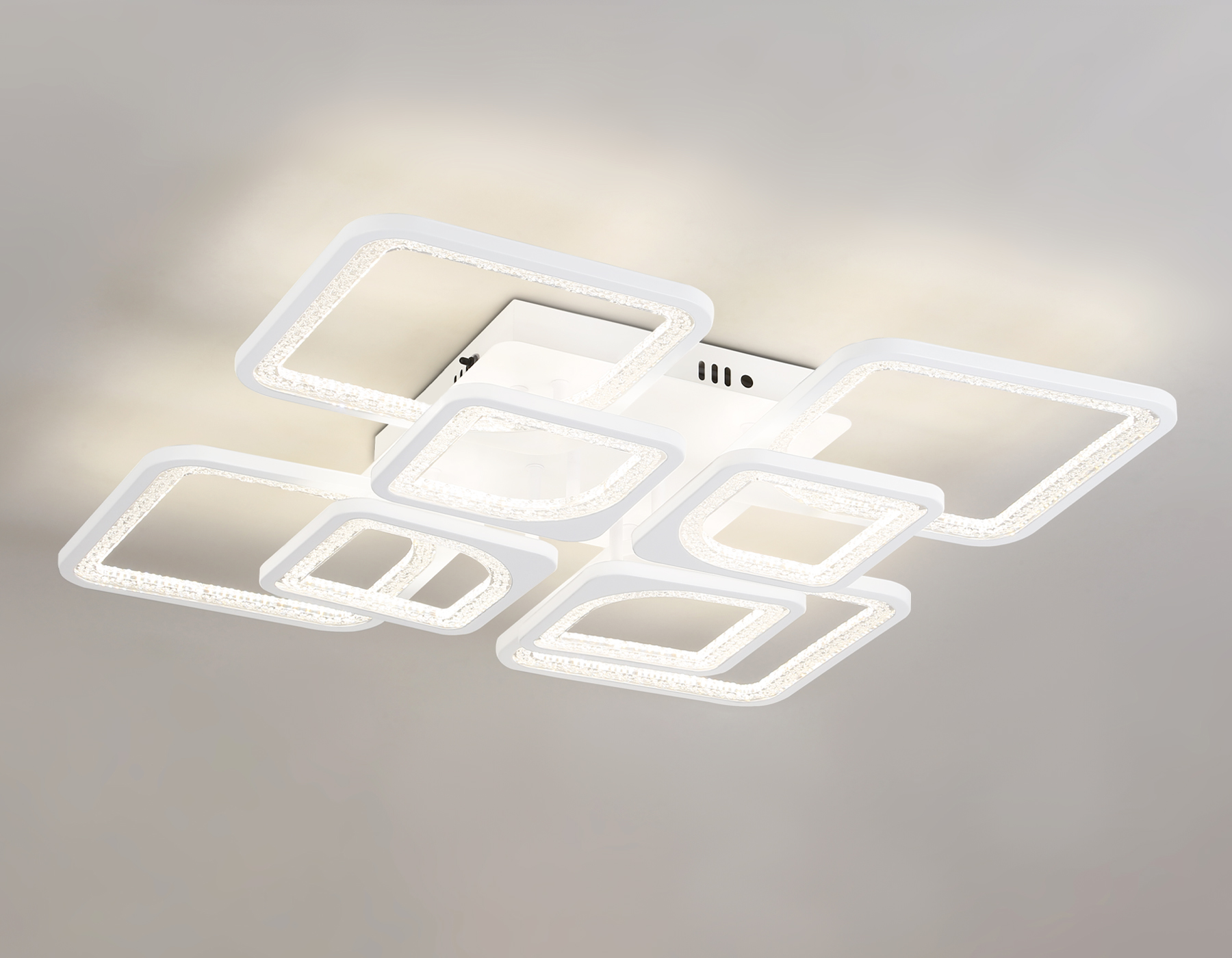 Потолочный LED светильник FA4423/4+4 WH белый 150W 3000K+6400K/4200K/6400K+3000K 580*580*120 (ПДУ ИК)