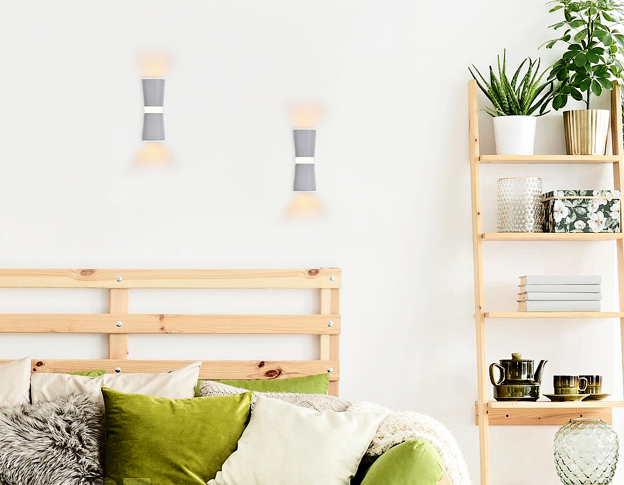 Настенный светильник Ambrella Sota FW195 WH/S 12W 3000K белый/песок