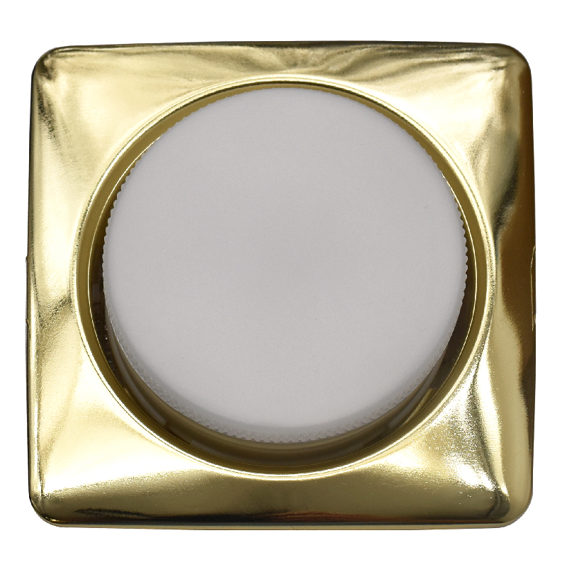 Светильник General GCL-GX53-H38-G ЗОЛОТО КВАДРАТ ОБЪЕМНЫЙ