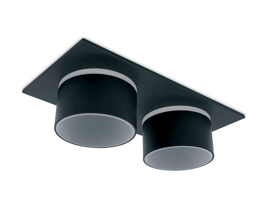 Встраиваемый точечный светильник Ambrella TN331/2 SBK черный песок GU5.3 182*92*60 Встраиваемый точечный светильник Ambrella TN331/2 SBK черный песок GU5.3 182*92*60