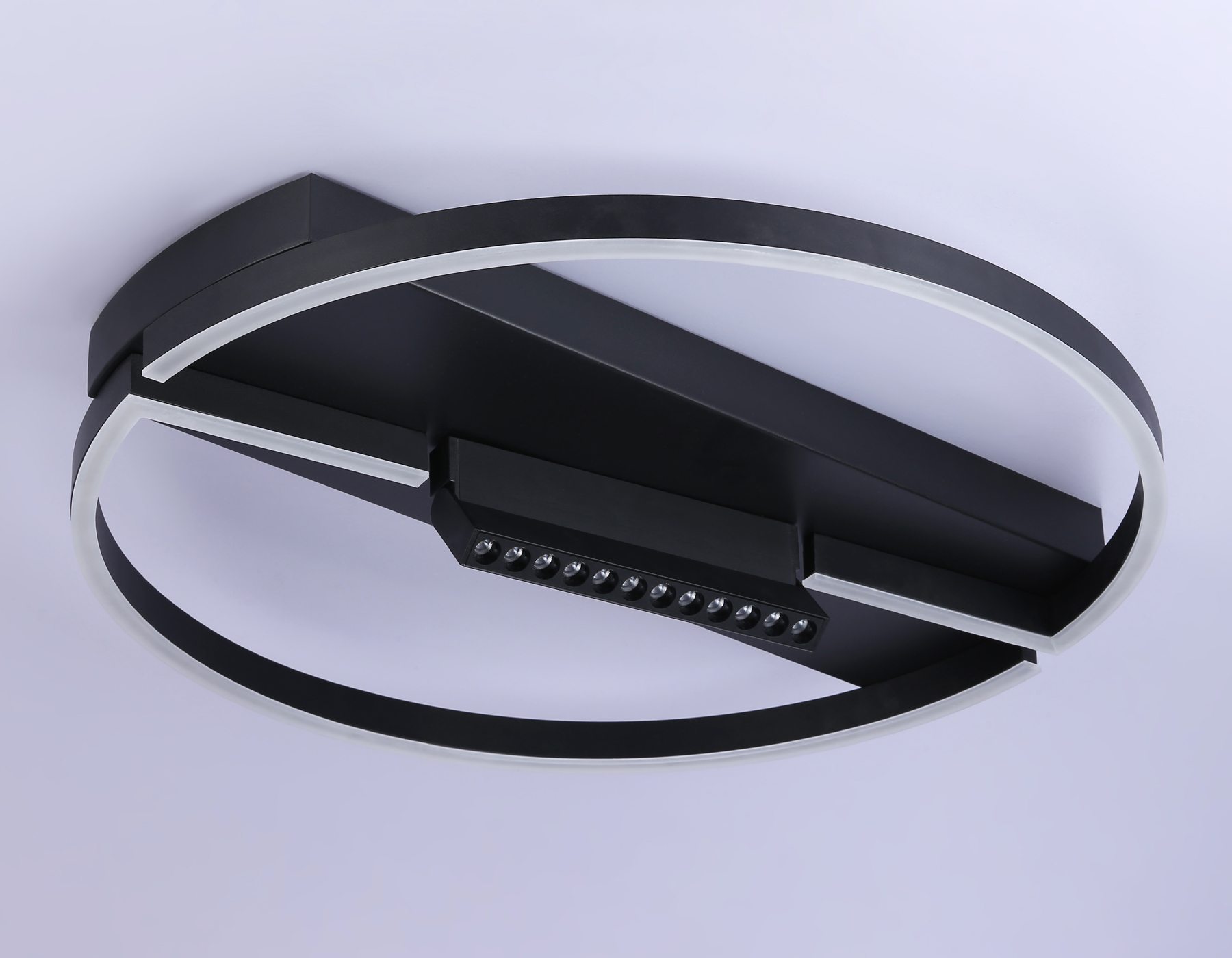 Потолочный светильник Ambrella FL51460/1+1 BK черный 72W 3000K-6400K+4200K D600*110 (ПДУ РАДИО 2.4G)