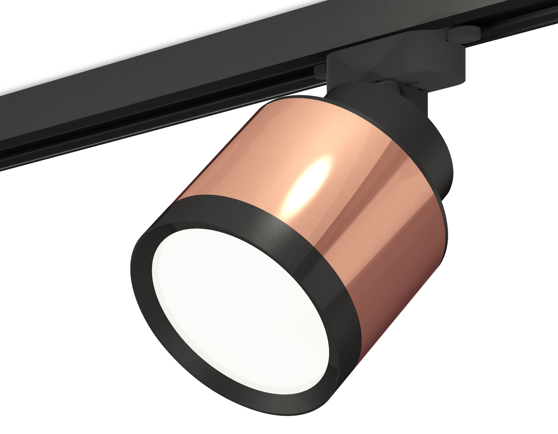 Трековый светильник XT8122001 PPG/SBK/PBK золото розовое полированное/черный песок/черный полированный GX53