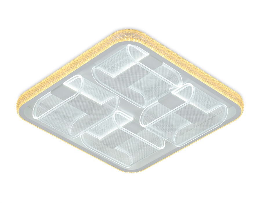 Потолочный светодиодный светильник Ambrella FA627 WH белый 126W  (ПДУ РАДИО 2.4)