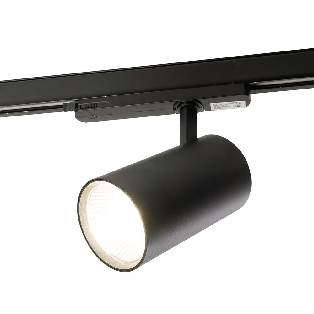 Светодиодный светильник Feron AL147 трековый на шинопровод 40W 4000K 35 градусов черный, 3х фазный