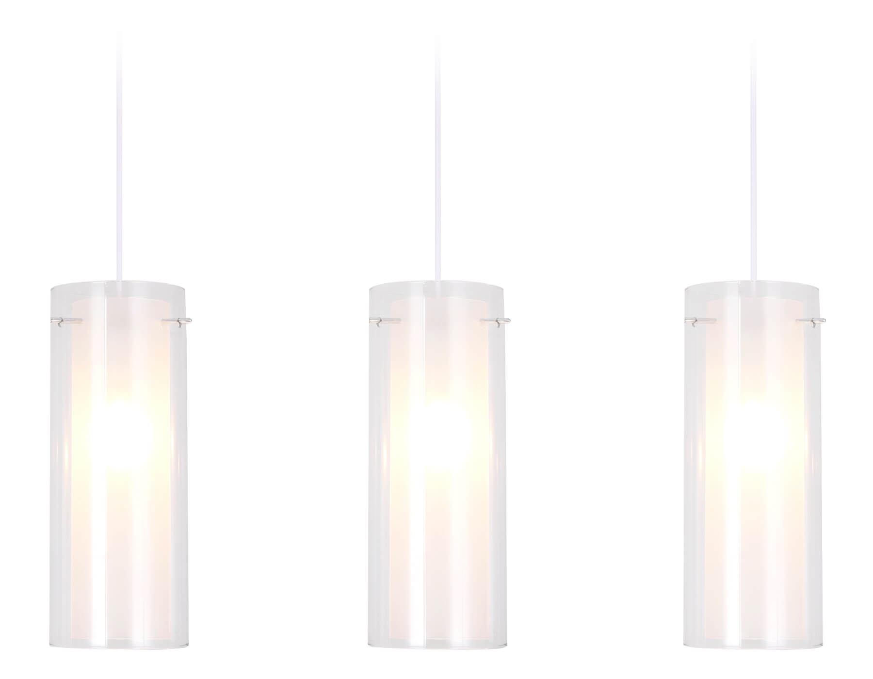 Подвесной светильник TR3675/3 CH/CL/FR хром/прозрачный/белый матовый E14/3 max 40W 640*110*900