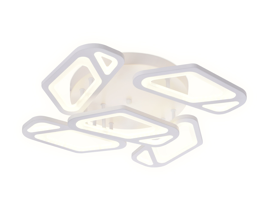 Потолочный светодиодный светильник с пультом Ambrella FA587/5 WH белый 113W 590*590*120 (ПДУ РАДИО 2.4G)