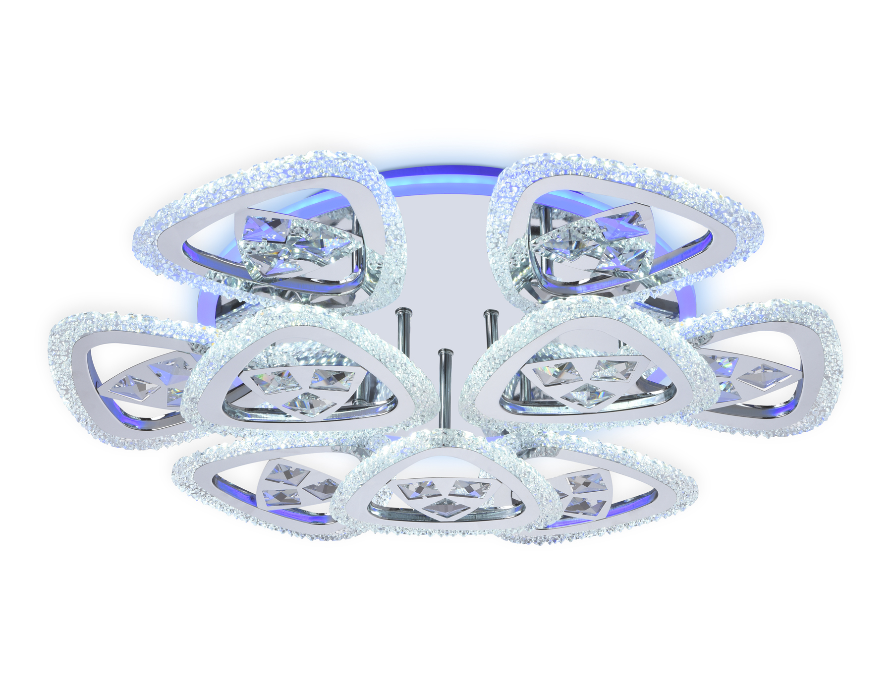 Потолочный светодиодный светильник с пультом Ambrella FA2922 CH хром 138W 600*600*130 (ПДУ РАДИО 2.4)