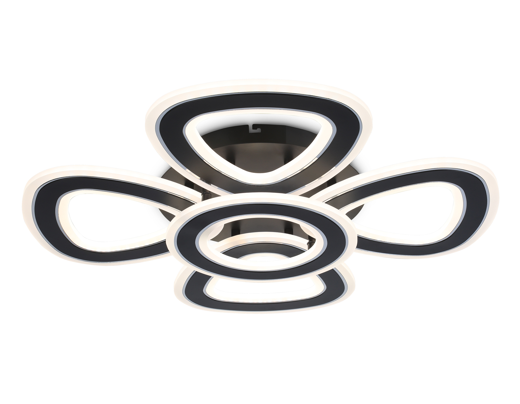 FA8926/4+1 BK/CH черный/хром 163W 3000K-6400K 590*590*120 (ПДУ РАДИО 2.4G)