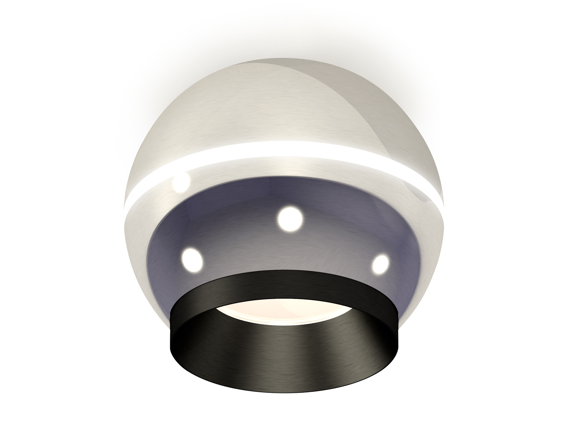 Накладной светильник XS1104001 PSL/PBK серебро полированное/черный полированный MR16 GU5.3 LED 3W 4200K (C1104, N7031)