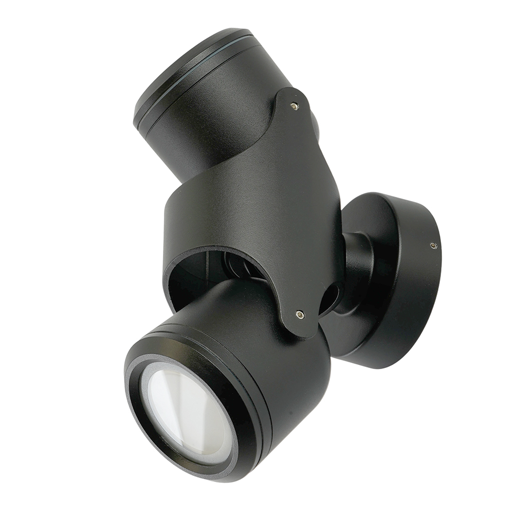 Светильник садово-парковый Feron DH1502, на стену,  GU10, 220-240V, черный