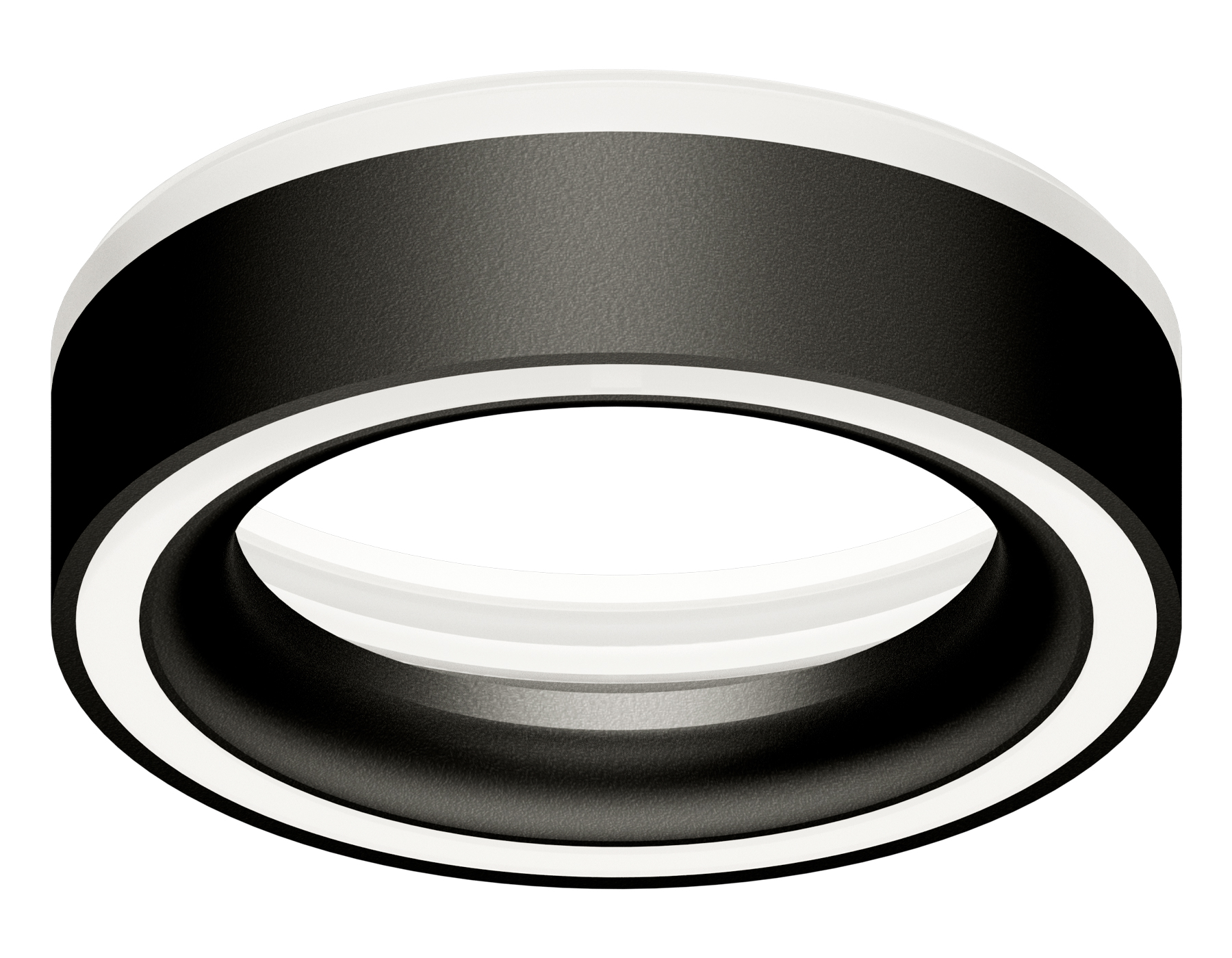 Насадка передняя для корпуса светильника Ambrella N8434 SBK/FR черный песок/белый матовый D85*H23mm Out20mm GX53