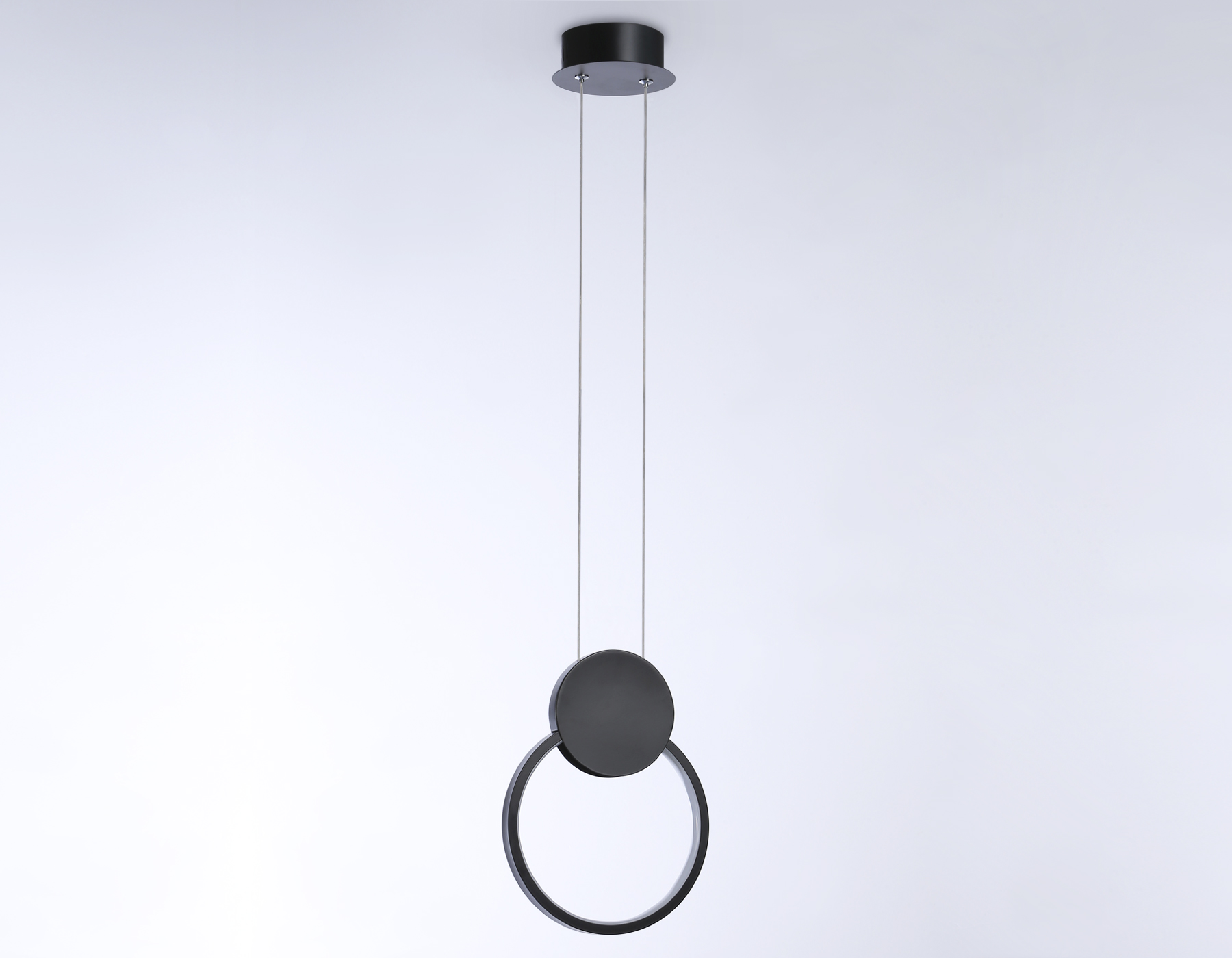 Подвесной LED светильник FL5252 BK черный 9W 4200K 200*20*1200 (без ПДУ)