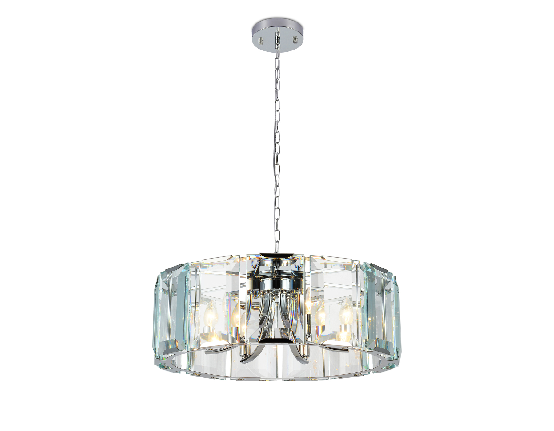 Подвесная люстра с хрусталем Ambrella TR5141 CH/CL хром/прозрачный E14/6 max 40W