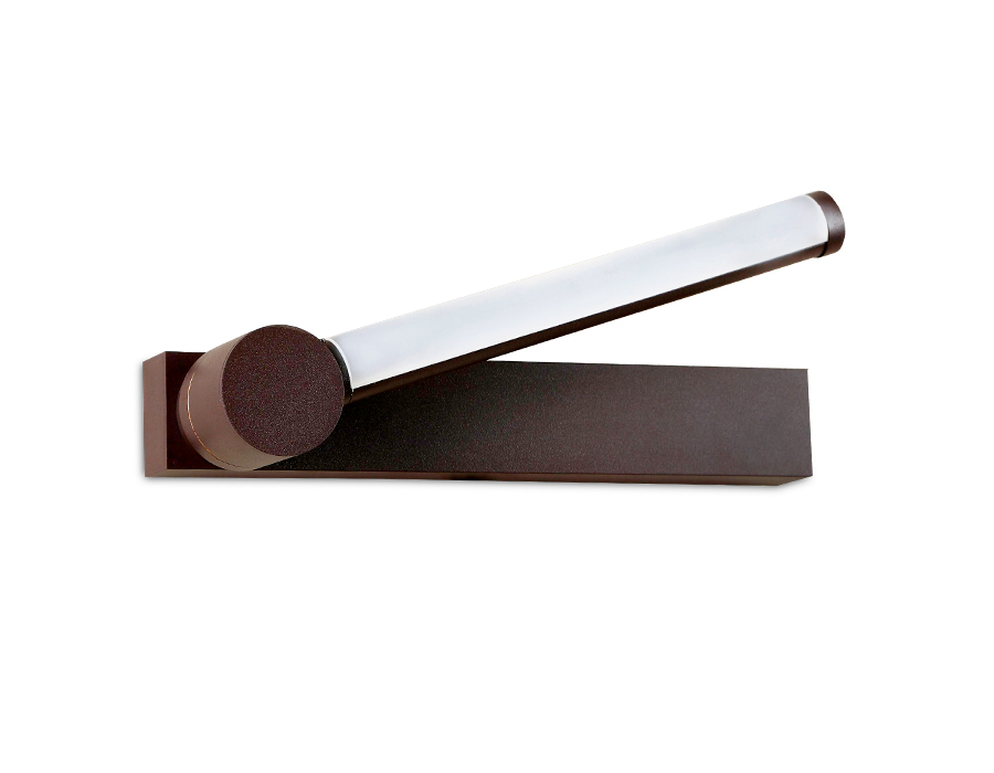 Настенный поворотный светодиодный светильник с выключателем Ambrella FW436 SCF кофе песок LED 4200K 10W 310*50*110