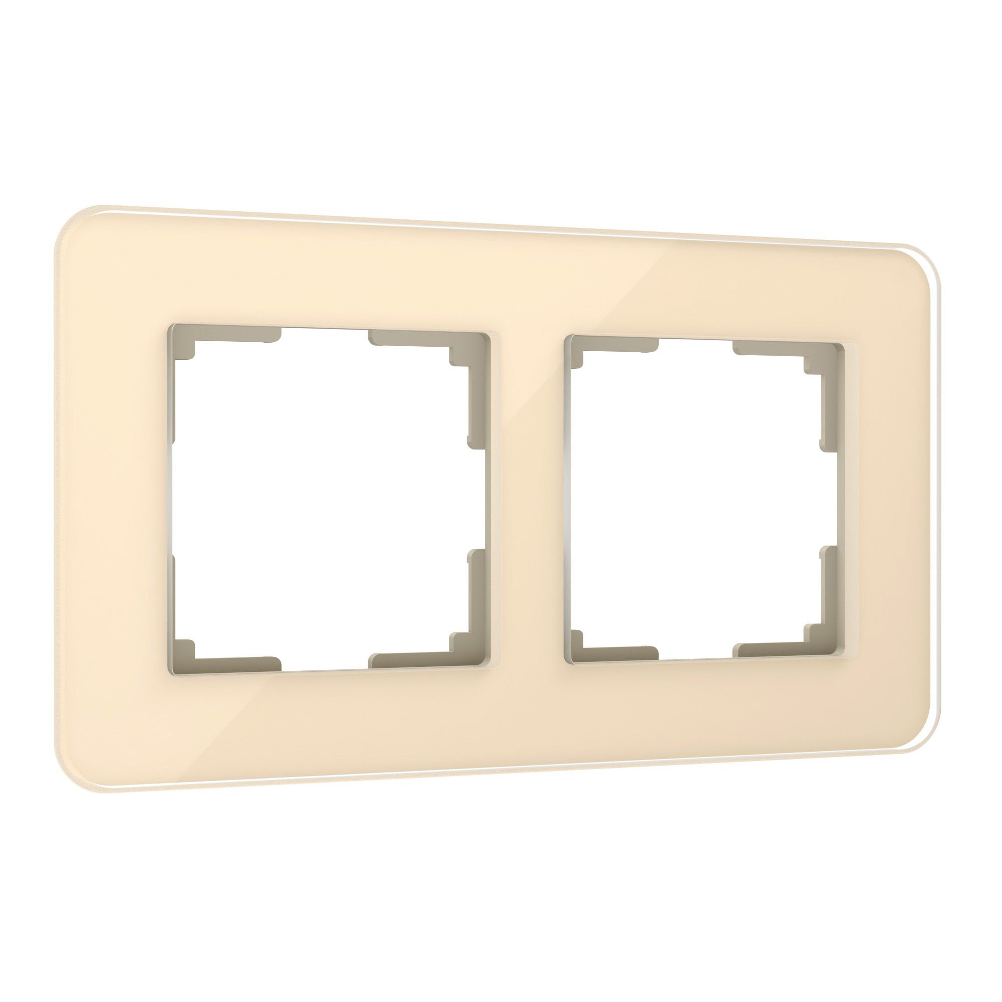 Рамка WERKEL на 2 поста Elite (айвори, стекло) W0022443