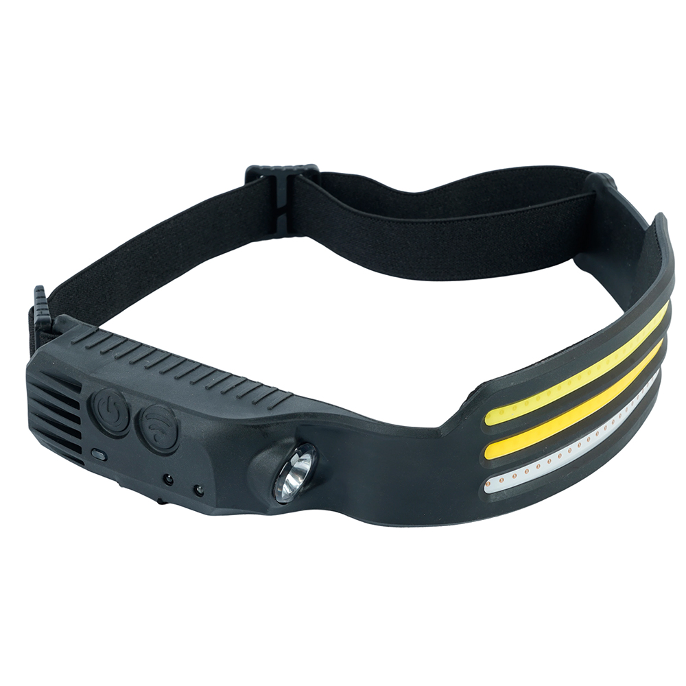 Фонарь налобный FERON TH2316 c аккумулятором 5W, 1200mAh IP44, USB type-C, ABS пластик, резина