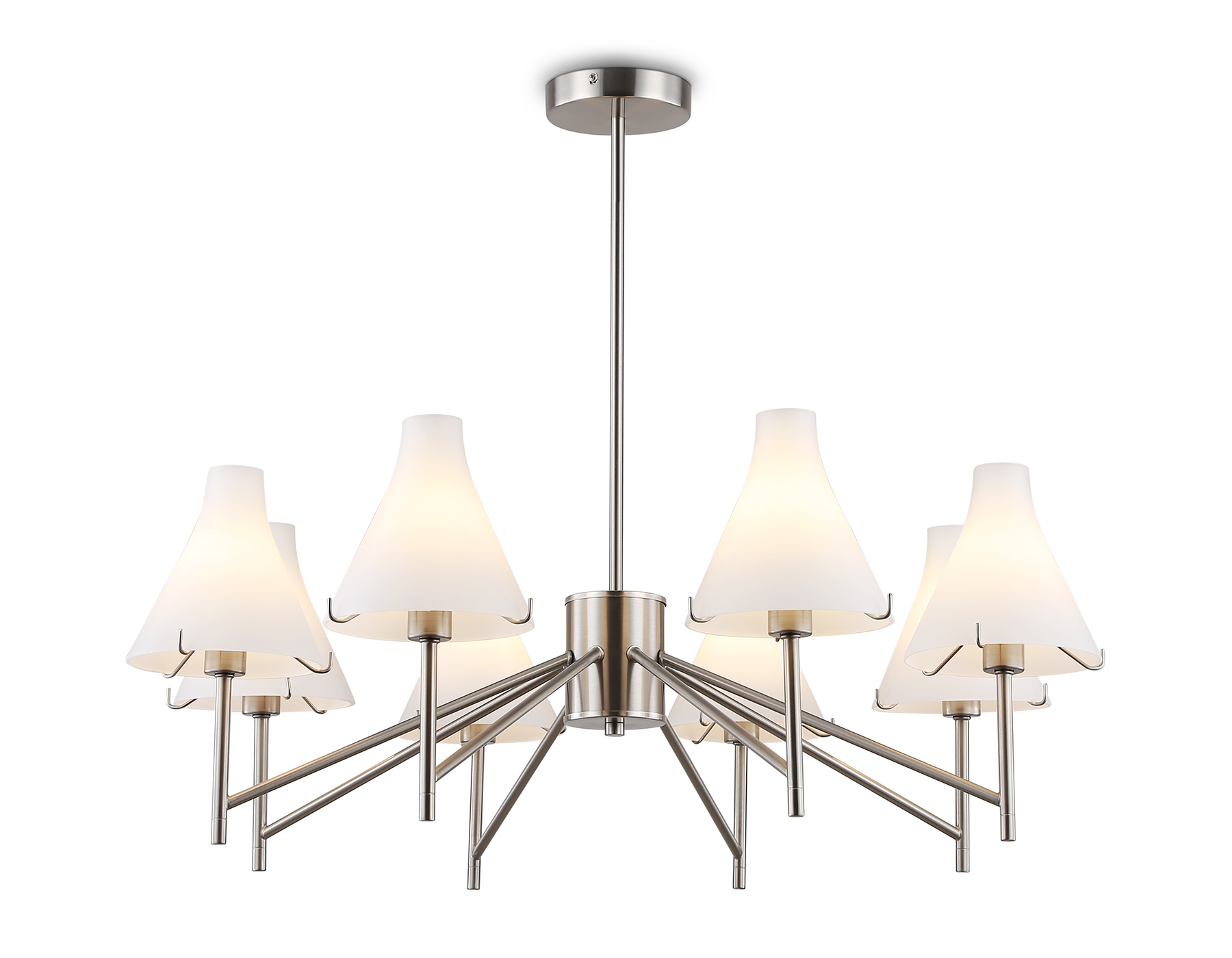 LH57125/8 SN/FR никель/белый матовый E14/8 max 40W D800*650