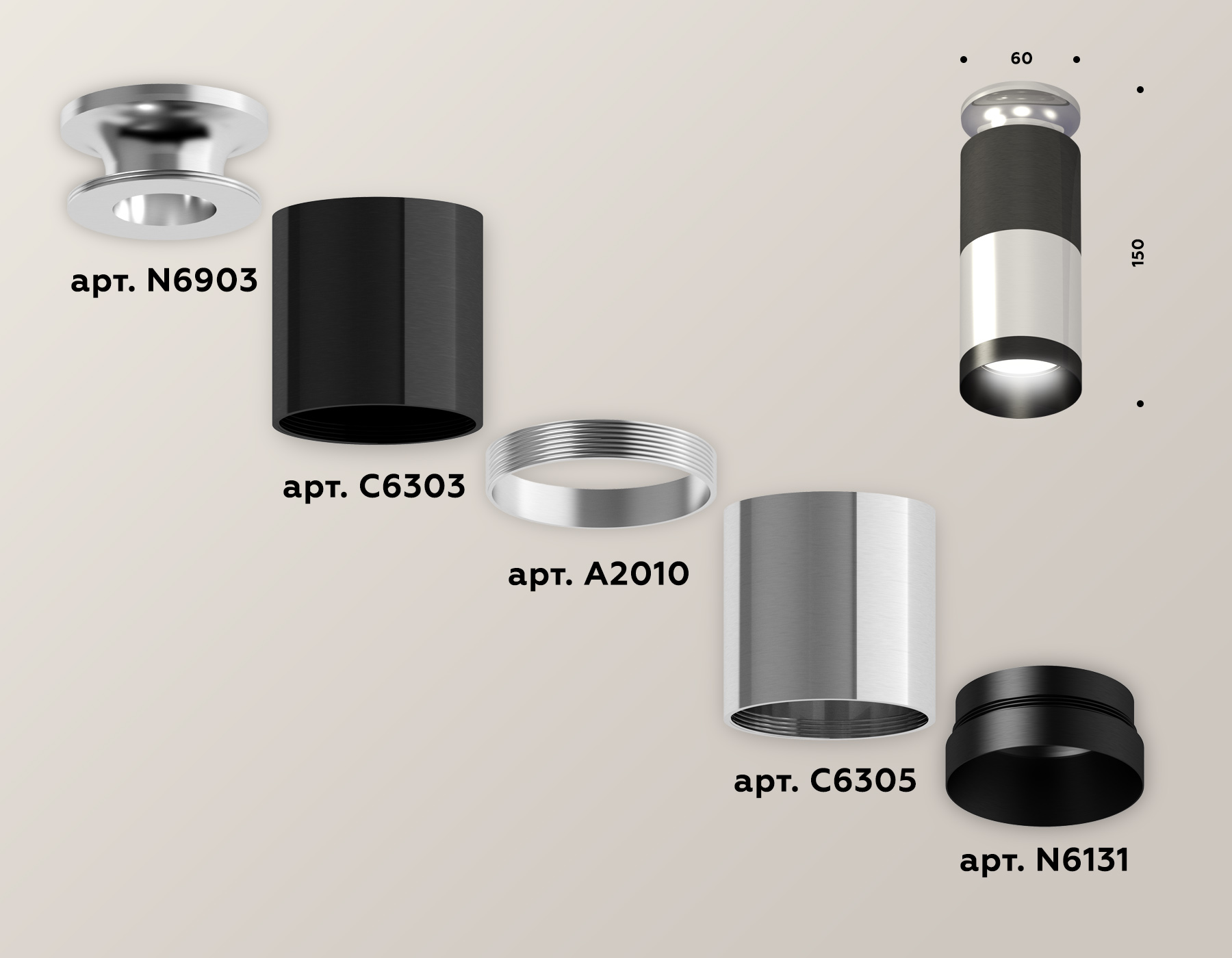 Накладной светильник XS6305100 PSL/DCH/PBK серебро полированное/черный хром/черный полированный MR16 GU5.3 Накладной светильник XS6305100 PSL/DCH/PBK серебро полированное/черный хром/черный полированный MR16 GU5.3