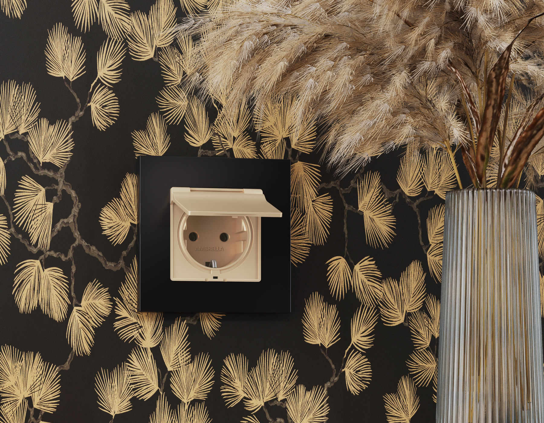 AF220701 Рамка ALFA Techno (Черный матовый) 1-ая