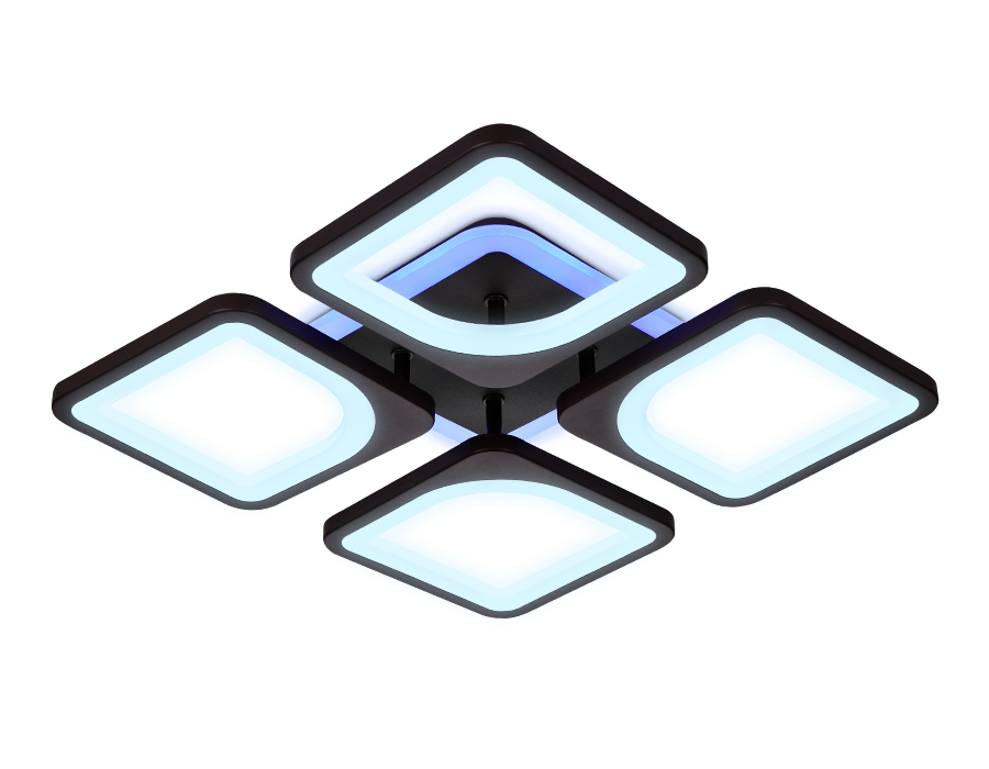 Потолочный светодиодный светильник Ambrella с пультом FA442 кофе 78W 520*520*80