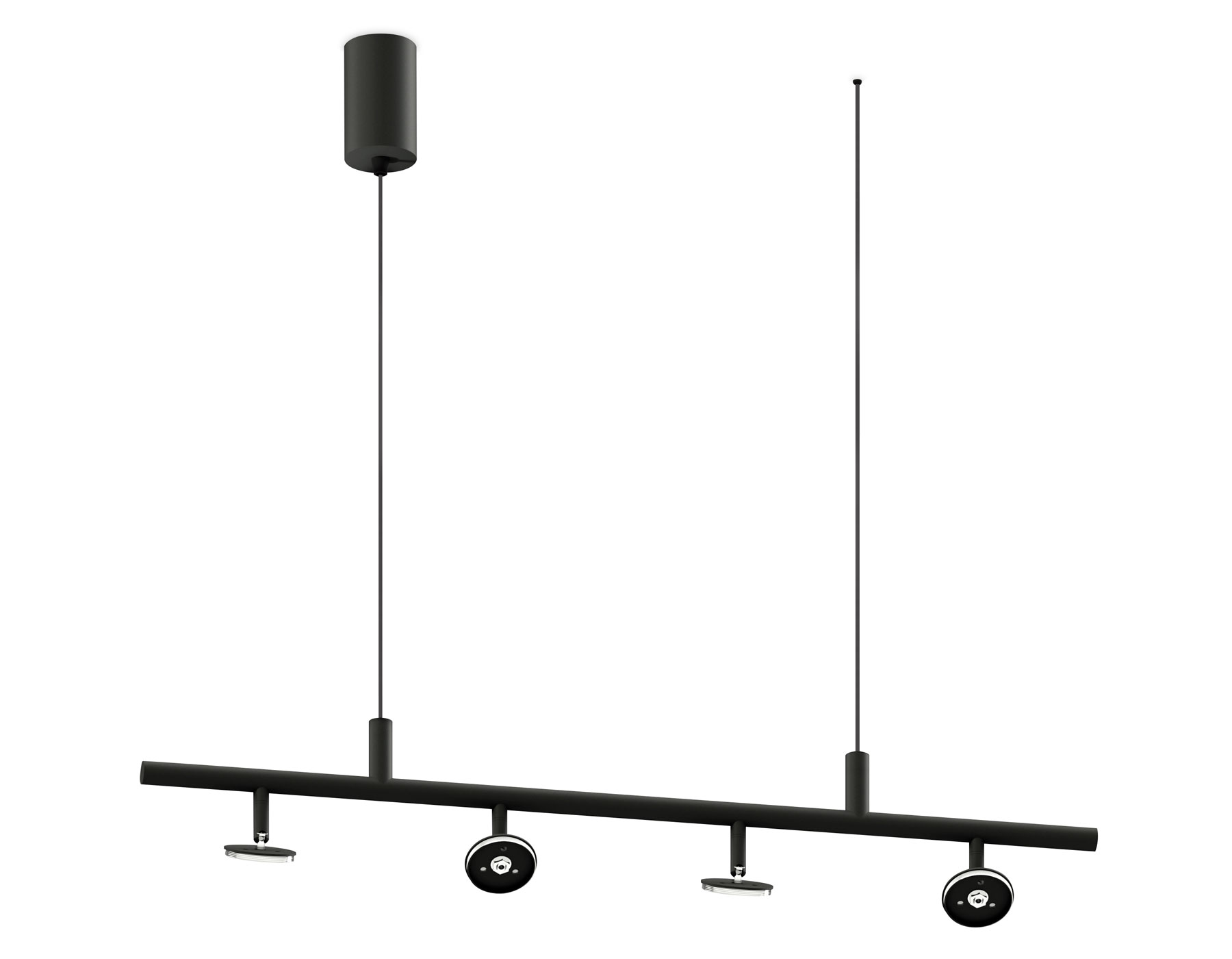 Корпус светильника подвесной поворотный Ambrella C9002/4 SBK черный песок 800*60*1200mm MR16 GU5.3/4 для насадок D60