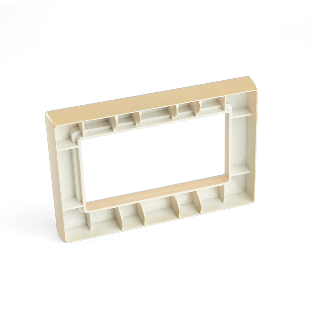 Рамка  2-местная (без перемычки),  пластик, STEKKER, PFR00-7012-08, серия Катрин, золото