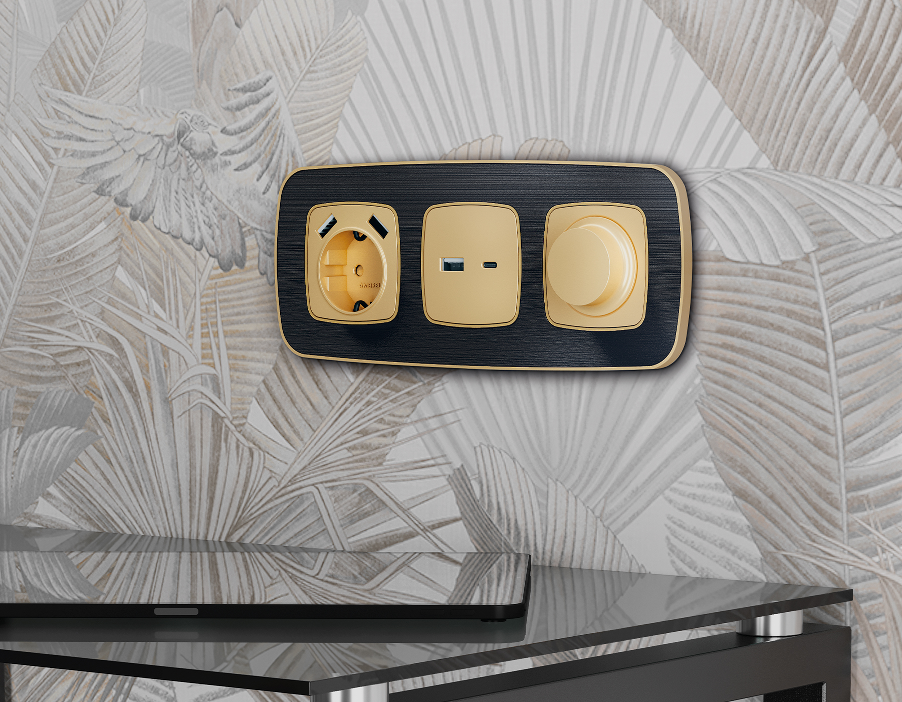 OF640541 Рамка OMEGA Coint (Черный Стекло органическое/Шампань) 1-ая