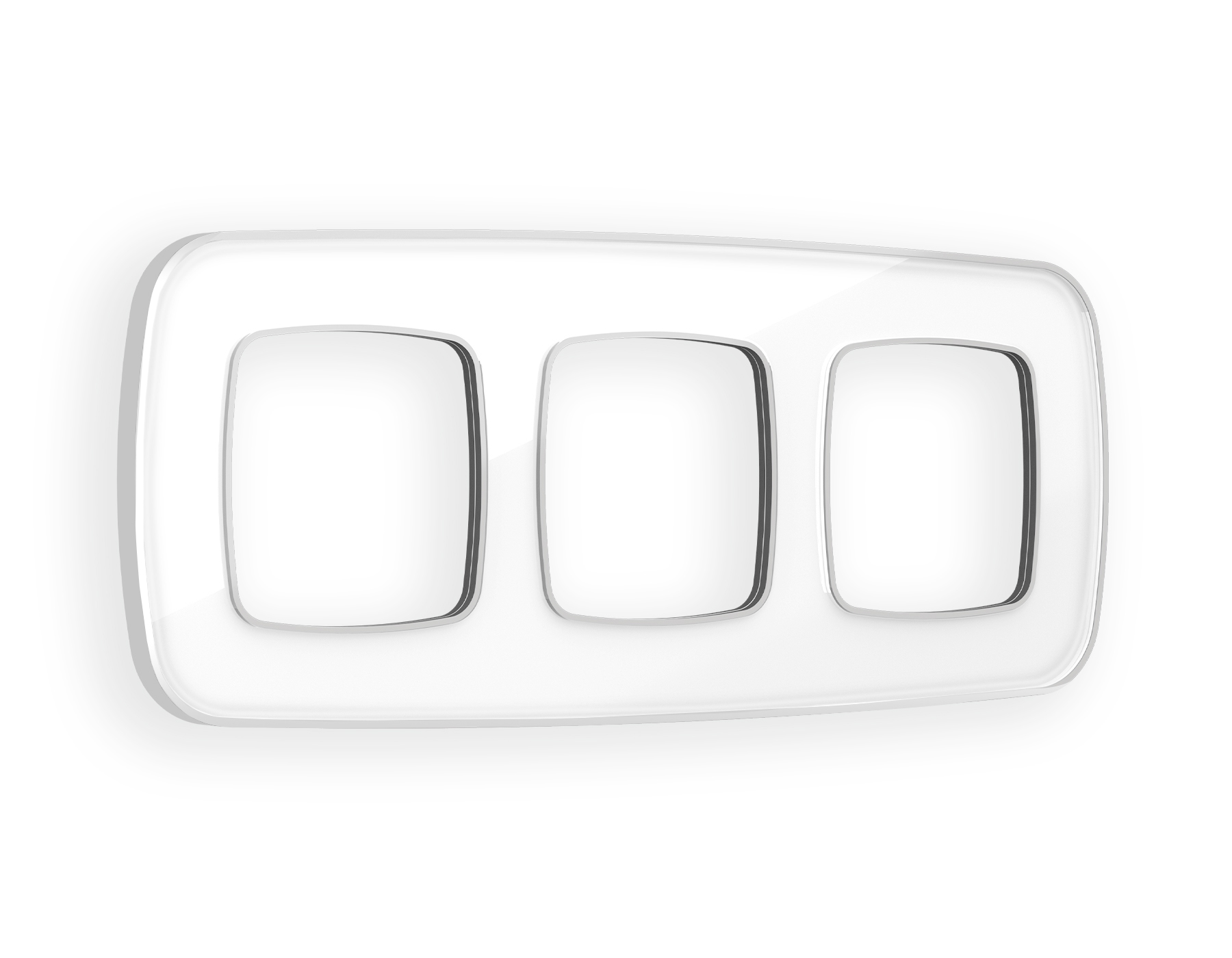 OF640133 Рамка OMEGA Coint (Белый Стекло органическое/Серебро) 3-ая