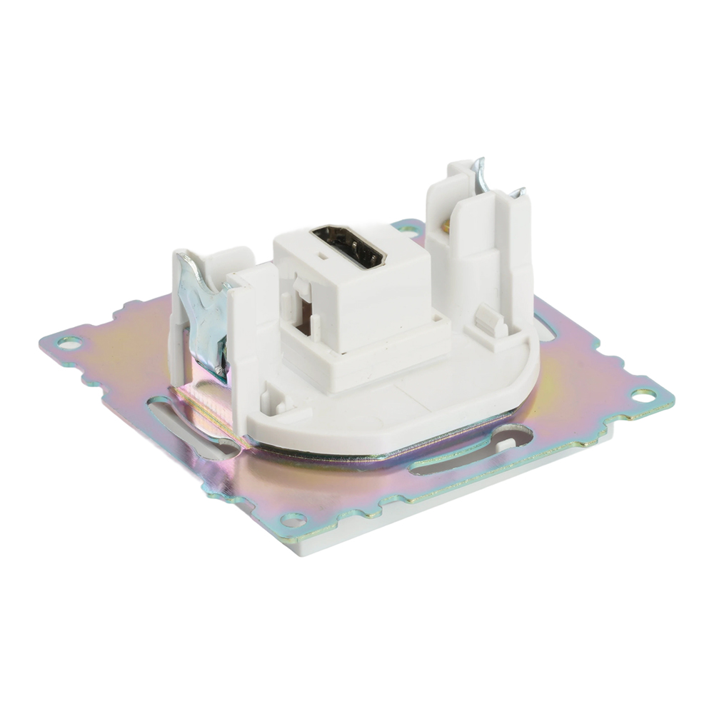 Розетка HDMI 2.1, Type A  (механизм), STEKKER GLS00-7118-01, серия Катрин, белый