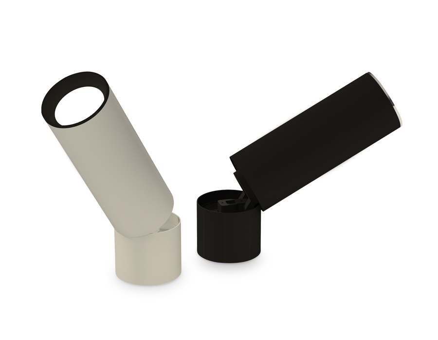 Крепеж накладной Ambrella поворотный A2220 WH белый D60*H50mm Out45mm (для корпуса D60mm)